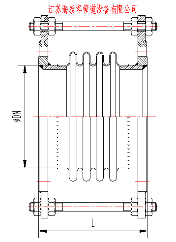 CY船用型金屬膨脹節(jié)結(jié)構(gòu)